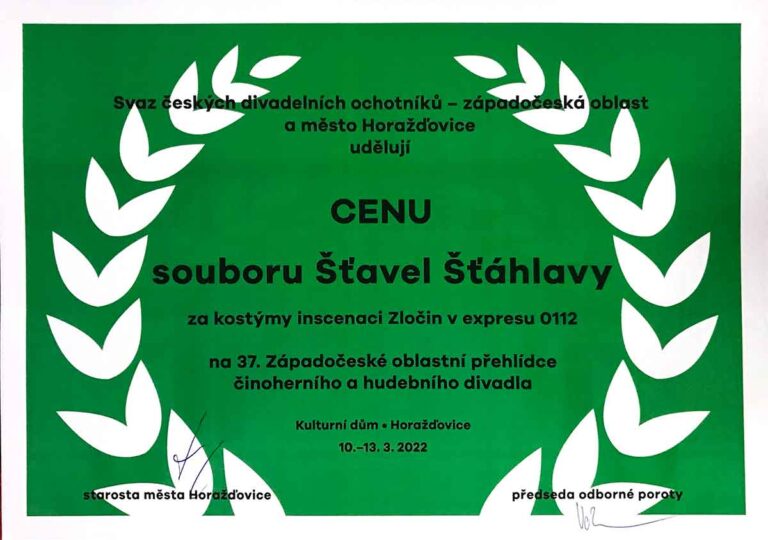 Ocenění z 37. západočeské oblastní přehlídce