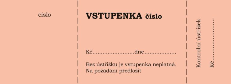 Nová podoba vstupenek